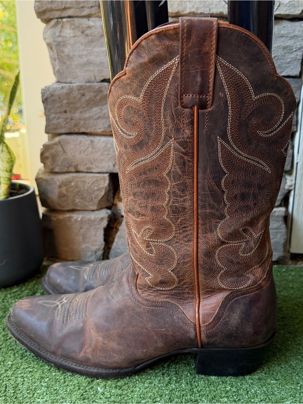 J.B Dillon Genuine Goat Leather Women’s Cowgirl Boots